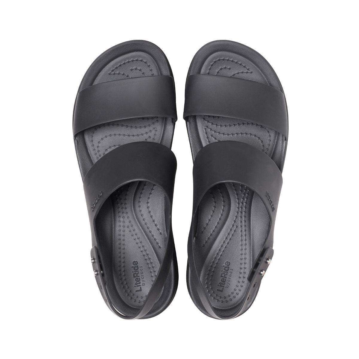 Sandalia Crocs Brooklyn Low Wedge W Mujer Black/Black-5