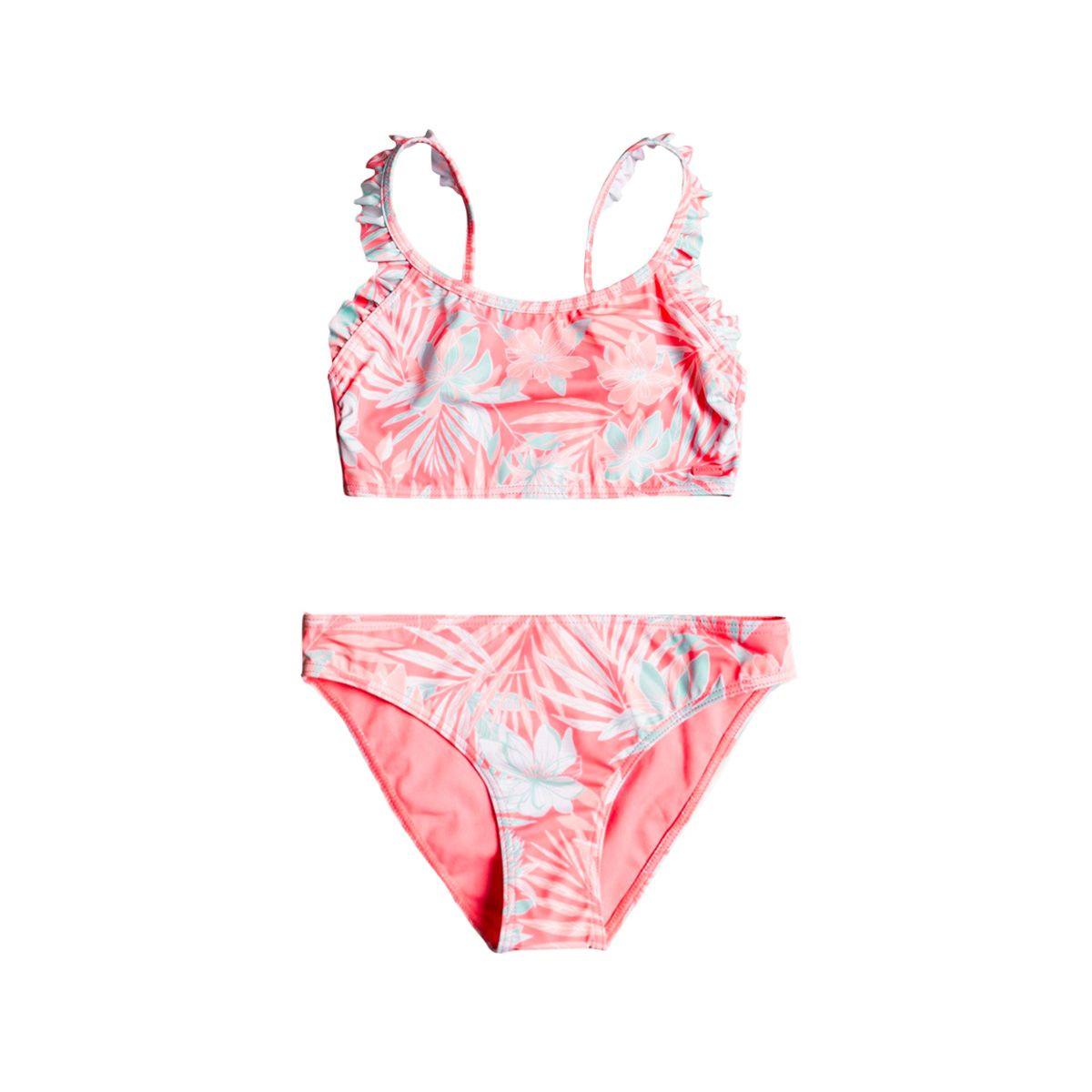 Bikini Roxy Seasons Change Strawberry (7a 16 años) Niña Pink-0