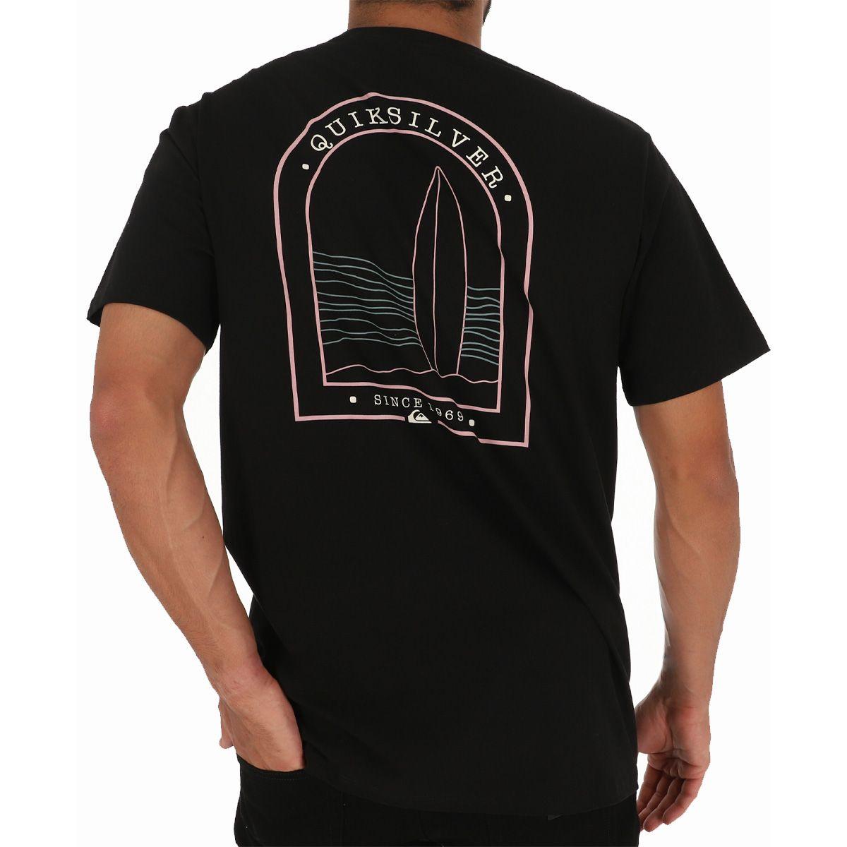 Polera Quiksilver Back Logo Hombre Black-2