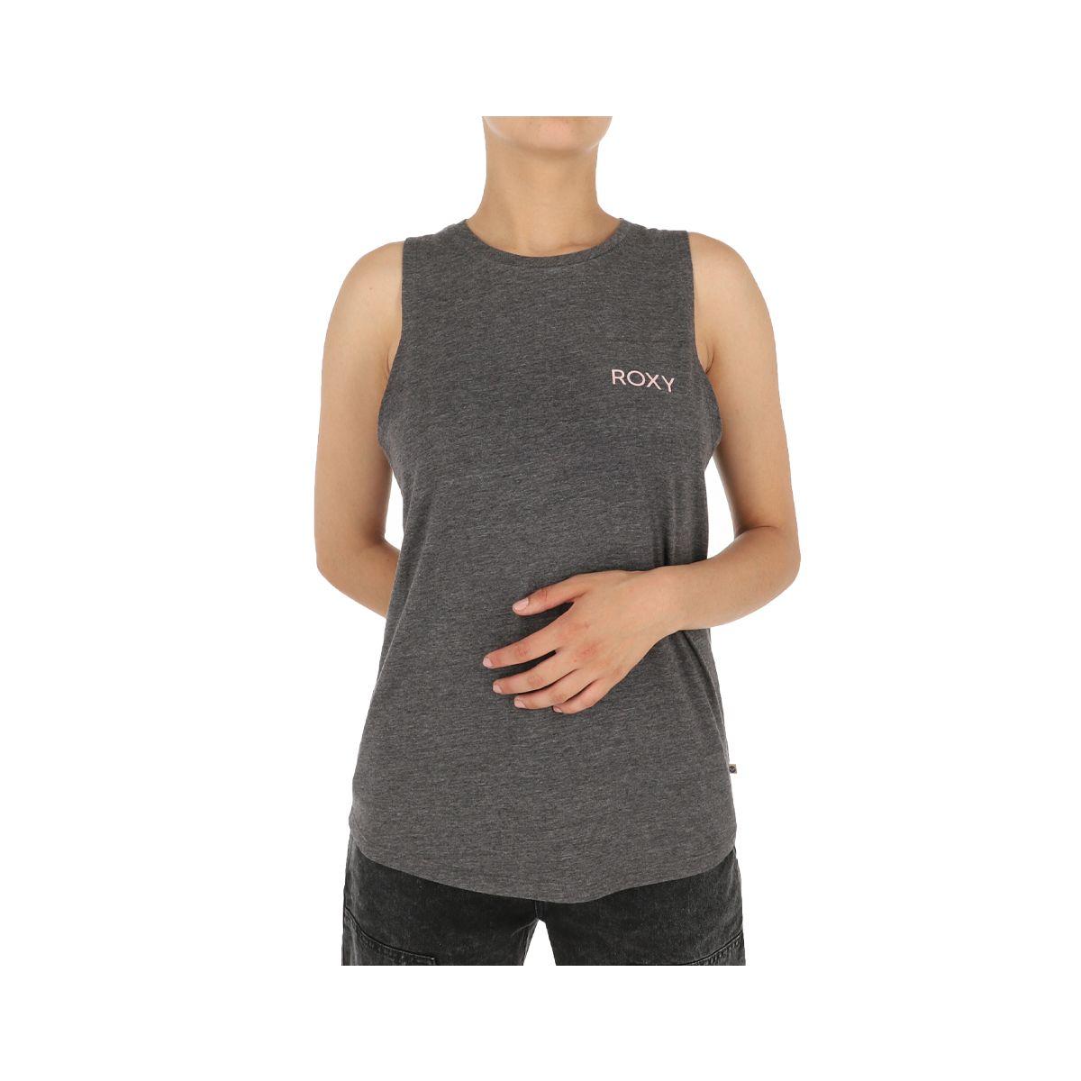 Polera Roxy Logo Mujer Marengo Melange-0