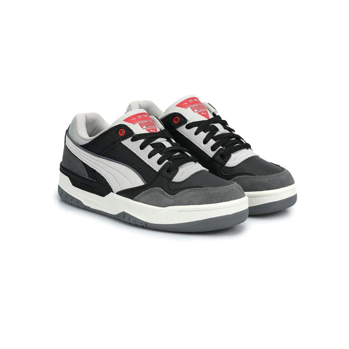 Zapatillas Hombre Rebound Retro Puma Negras/Cremas/Blancas-2