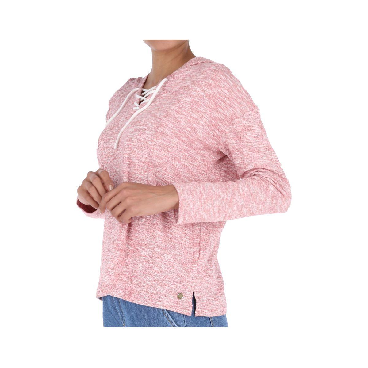 Sweater Roxy Discovery Arcade Cardinal Mujer Rosa-1