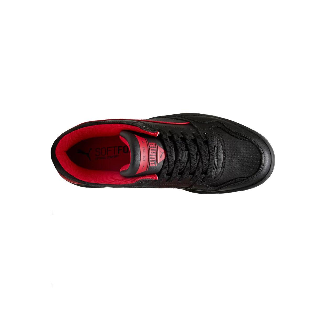 Zapatillas Hombre Rebound Retro Puma Negras/Rojas-4