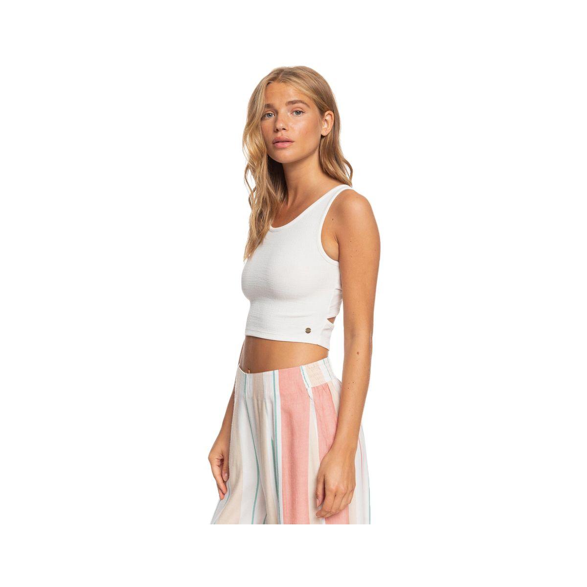 Crop Top Roxy Good Keepsake Mujer White-1