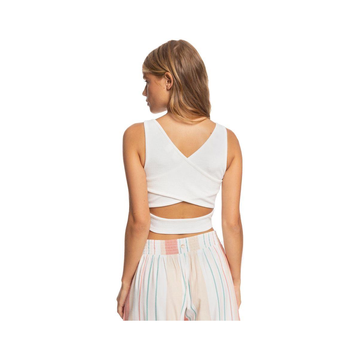 Crop Top Roxy Good Keepsake Mujer White-2