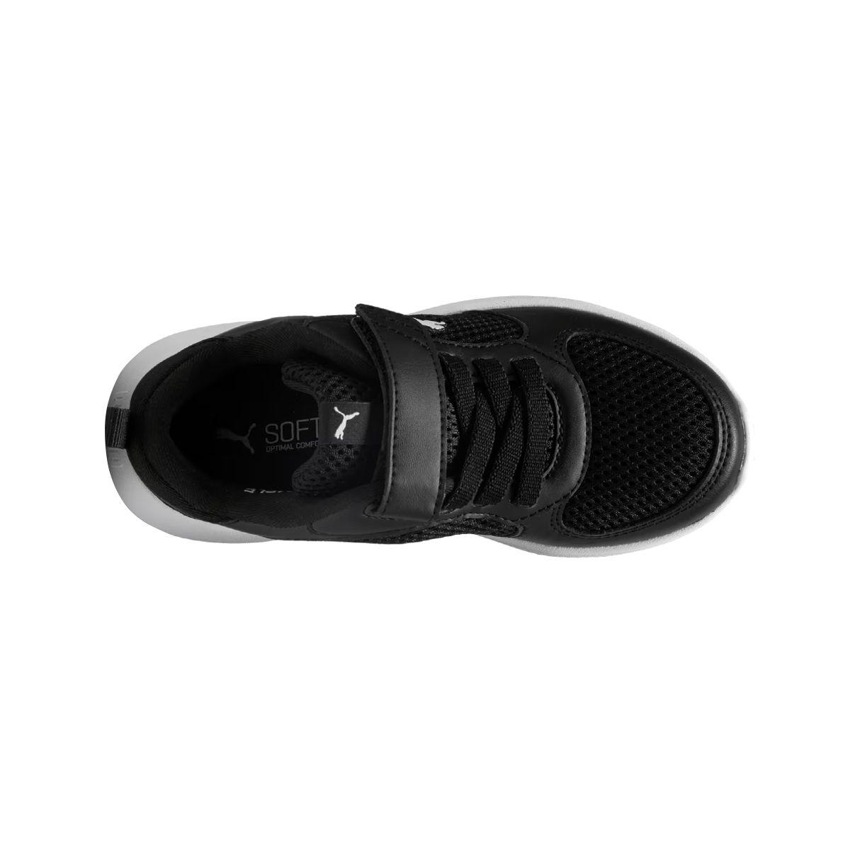 Zapatillas Urbanas Puma Fun Racer 2 Niños Negras/Blancas-4