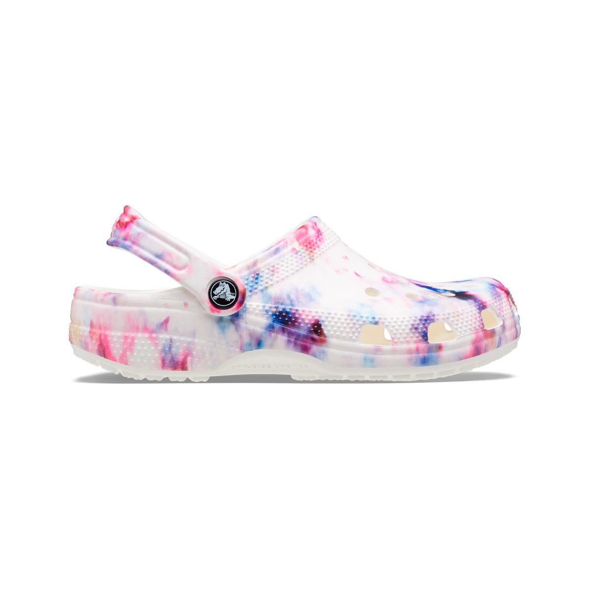 Zueco Crocs Classic Tie Dye Graphic Unisex Fresco/Multicolor-1