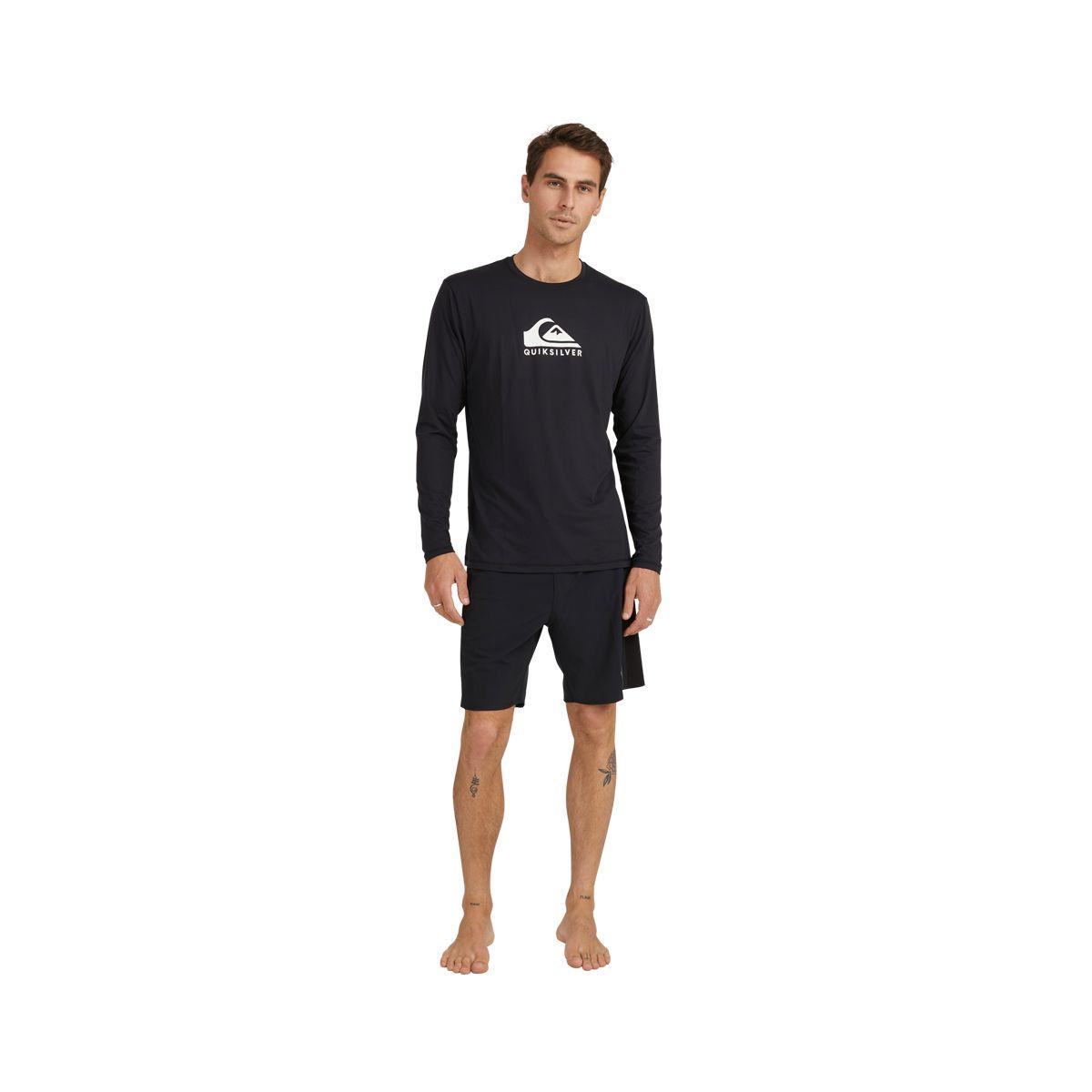 Polera Hombre  Quiksilver Solid Streak Black-3