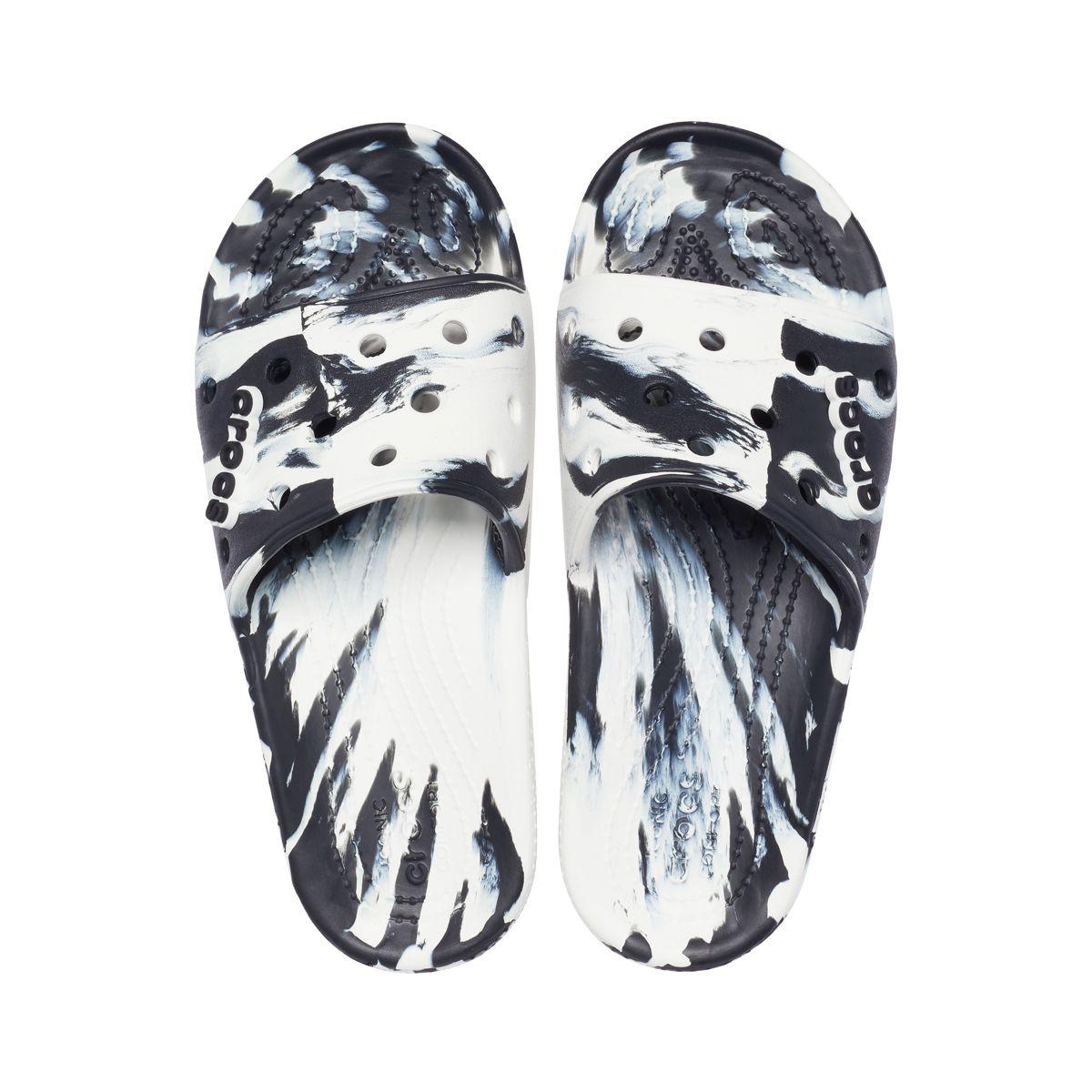 Sandalia Crocs Classic Marbled Unisex White/Black-5