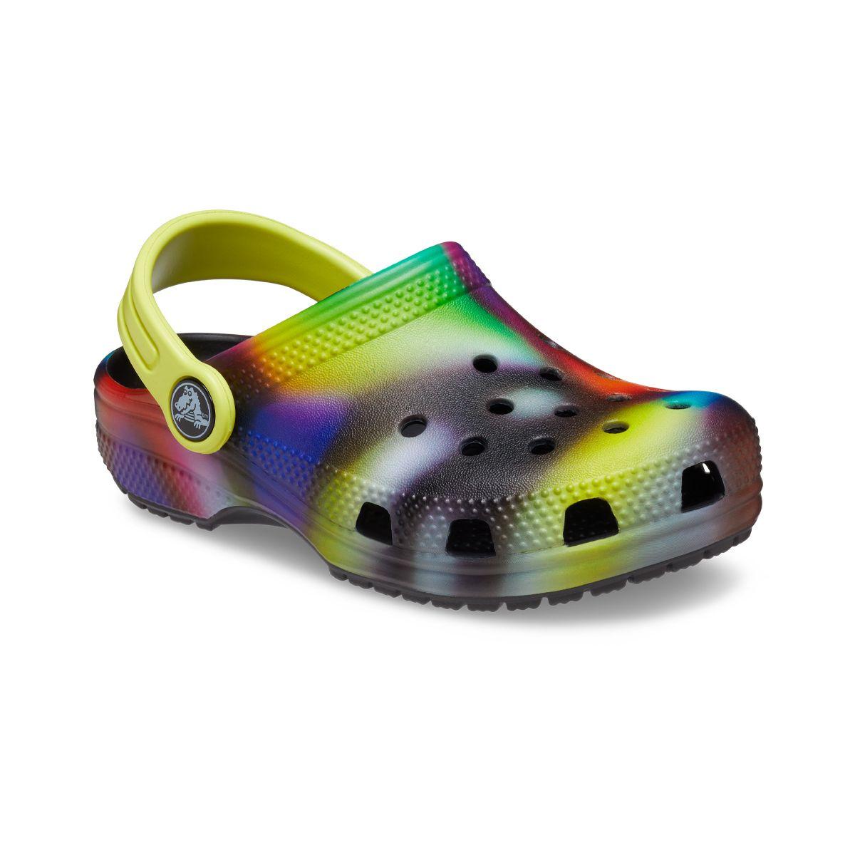 Zueco Crocs Classic Solarized Niños TD Black/Multi-0