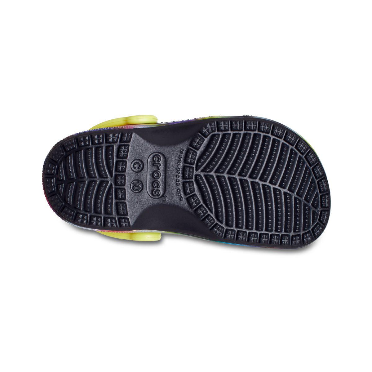 Zueco Crocs Classic Solarized Niños TD Black/Multi-3