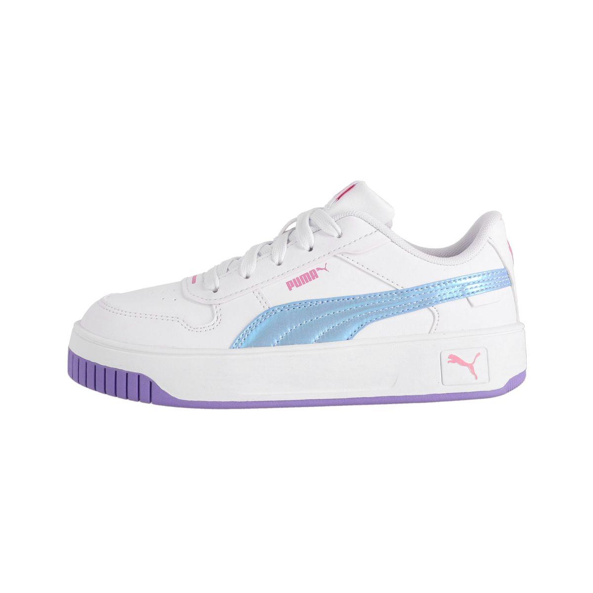 Zapatilla Puma Carina Street Bouncy Sky Niña Blanca/Celeste-0