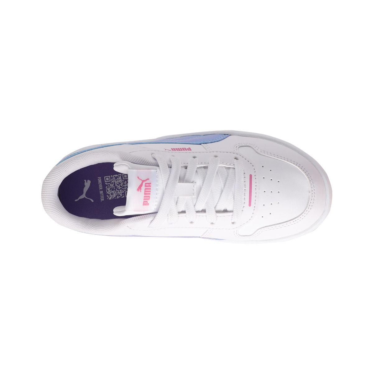 Zapatilla Puma Carina Street Bouncy Sky Niña Blanca/Celeste-4
