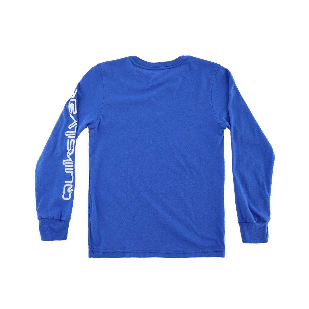 Polera Quiksilver Omni Logo Niño Azul-1