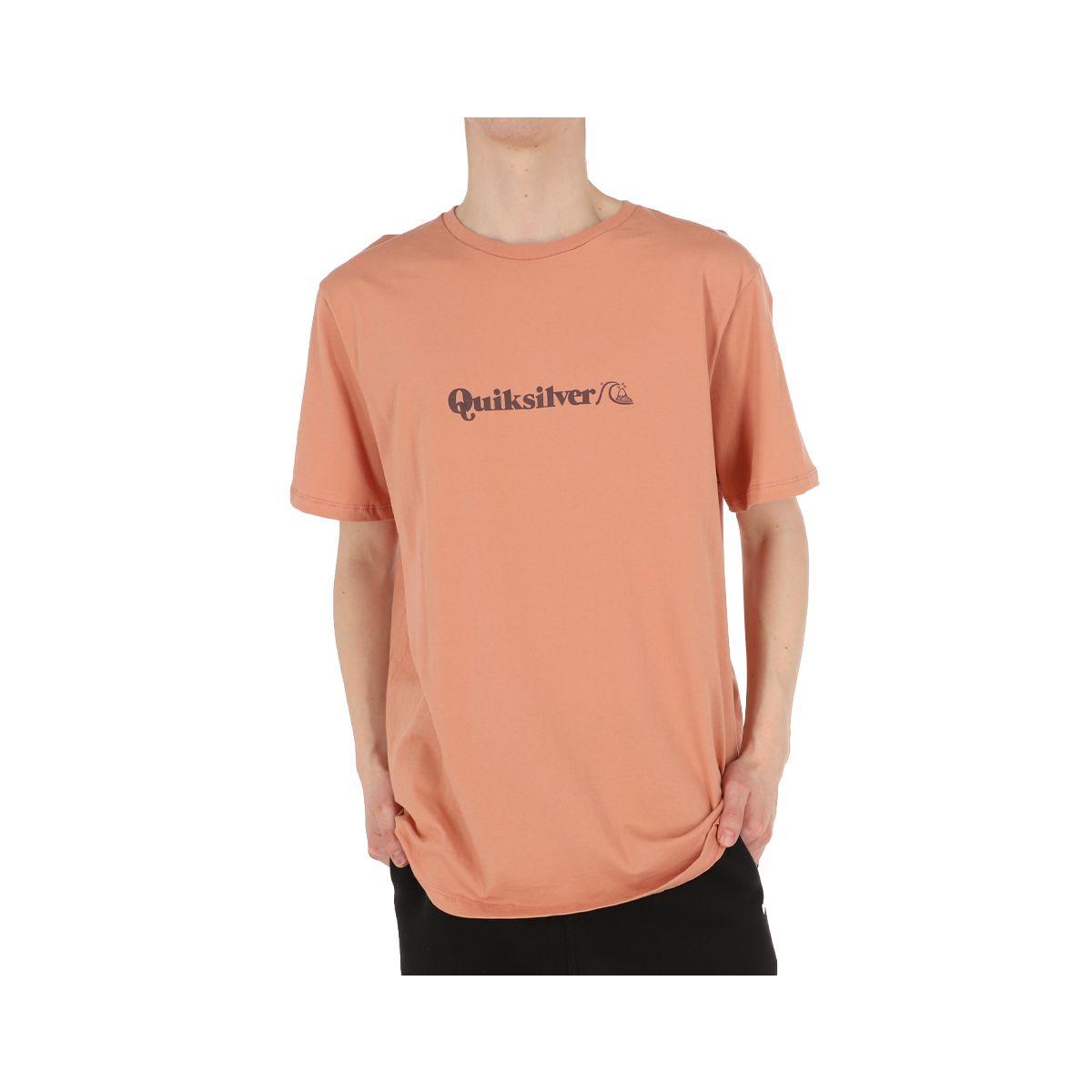 Polera Quiksilver Hombre Basic Coral-0