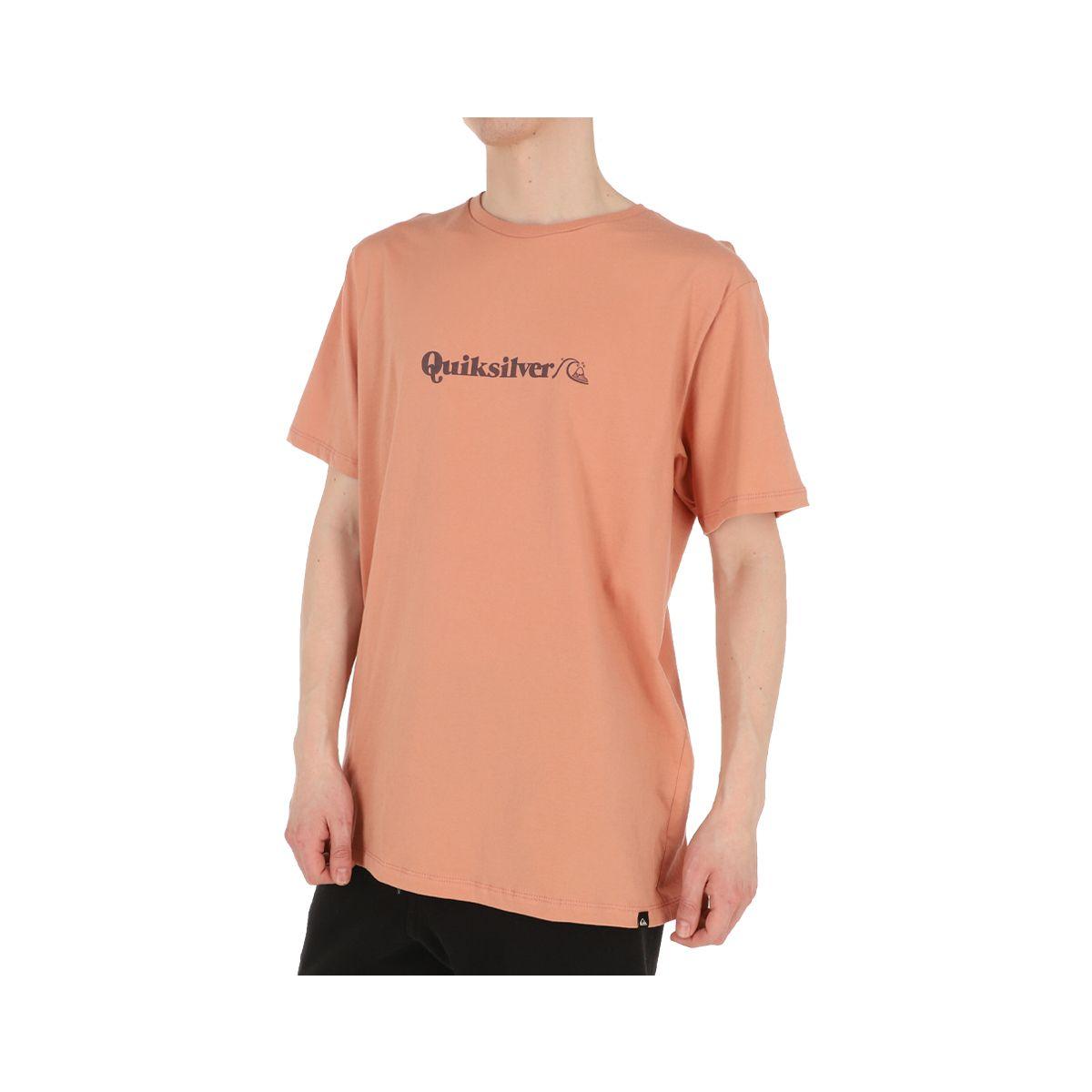 Polera Quiksilver Hombre Basic Coral-1