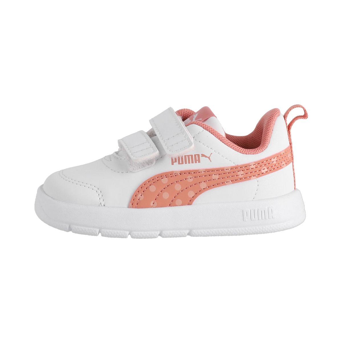 Zapatillas Urbanas Puma Courtflex V3 Dotty Baby Blanca/Rosa-0