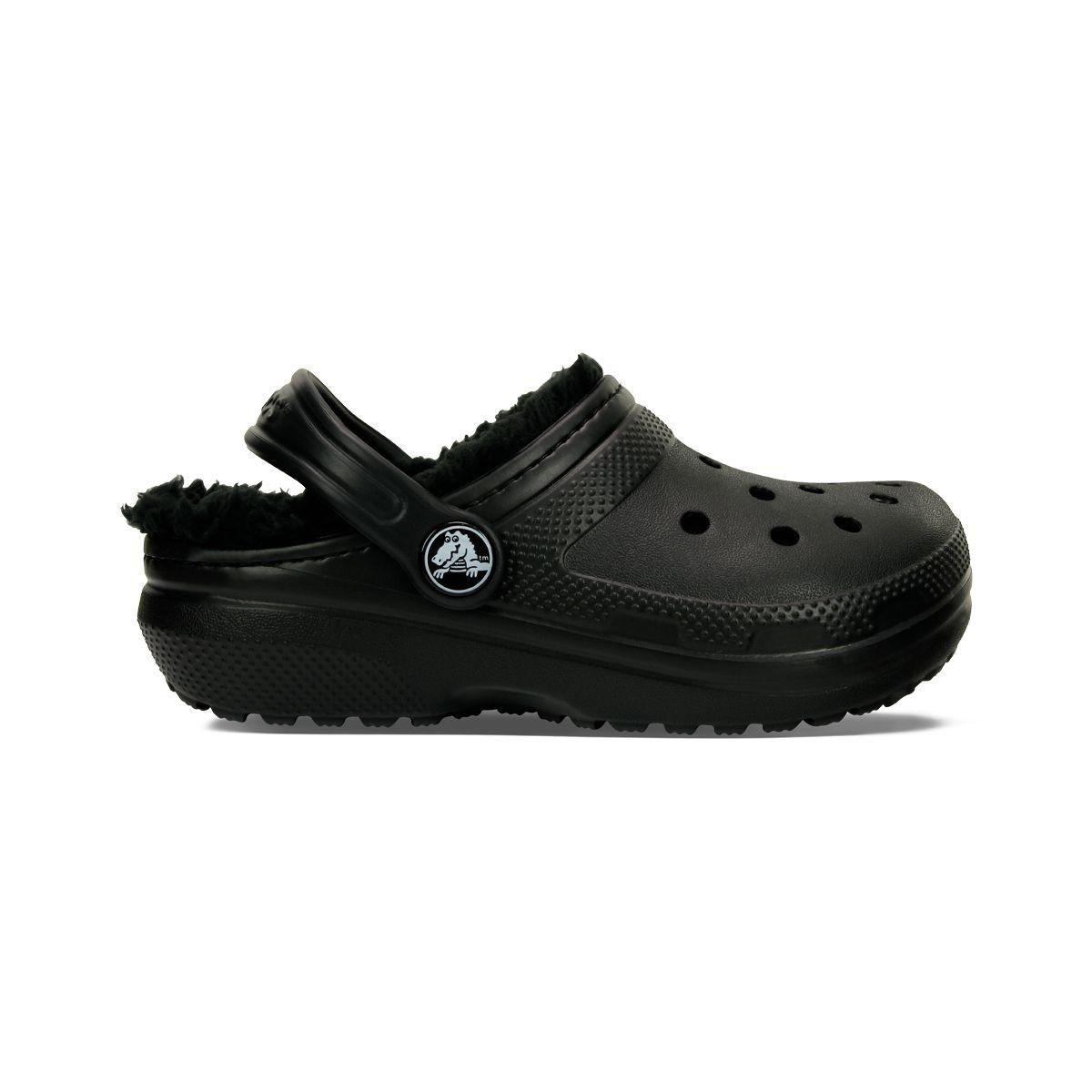 Zueco Crocs Classic Lined Bebé Black-1