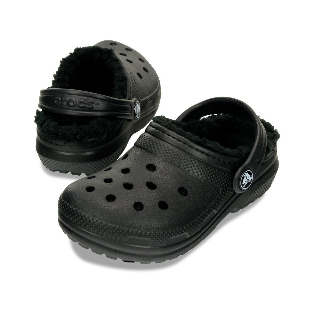 Zueco Crocs Classic Lined Bebé Black-6
