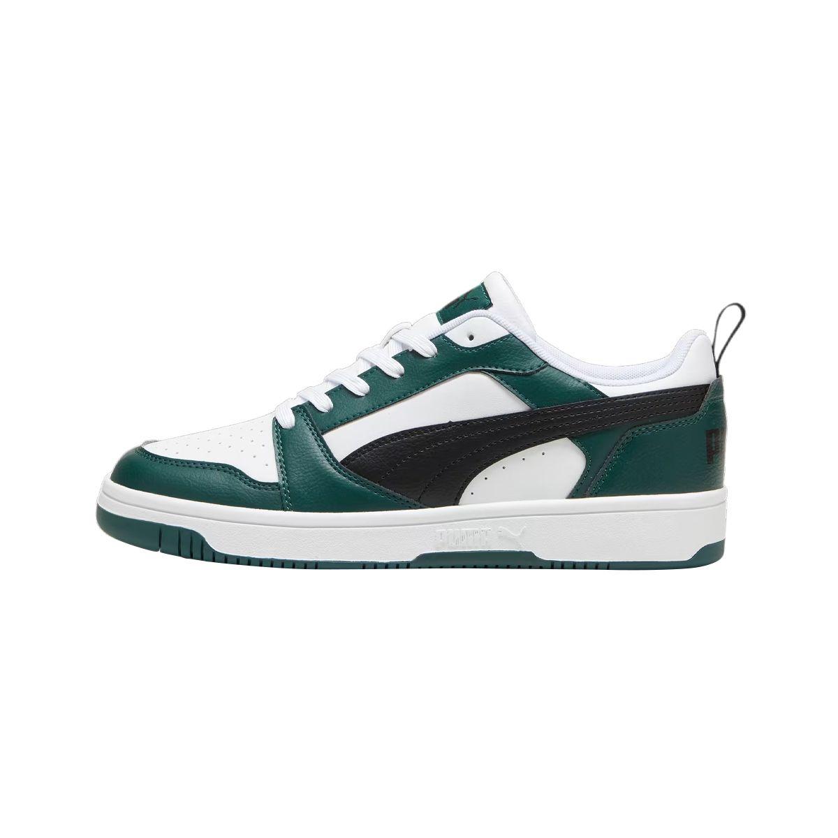 Zapatillas Urbanas Puma Rebound v6 Low Hombre Verdes/Blancas-0