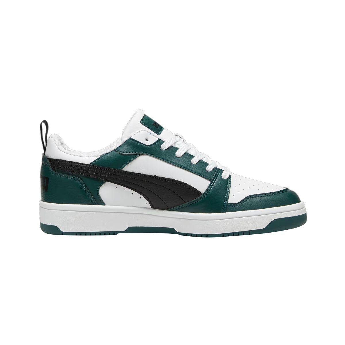 Zapatillas Urbanas Puma Rebound v6 Low Hombre Verdes/Blancas-1
