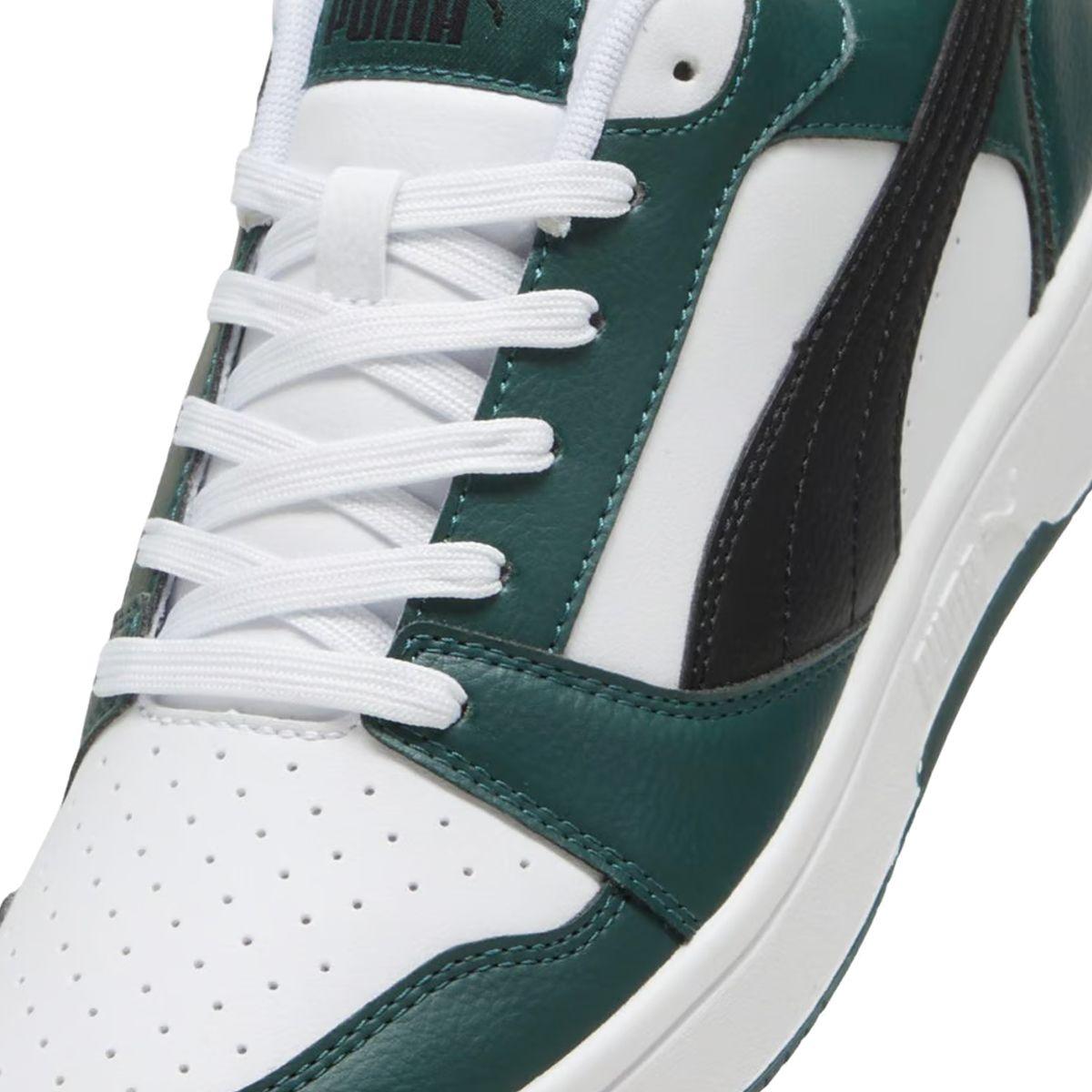 Zapatillas Urbanas Puma Rebound v6 Low Hombre Verdes/Blancas-5