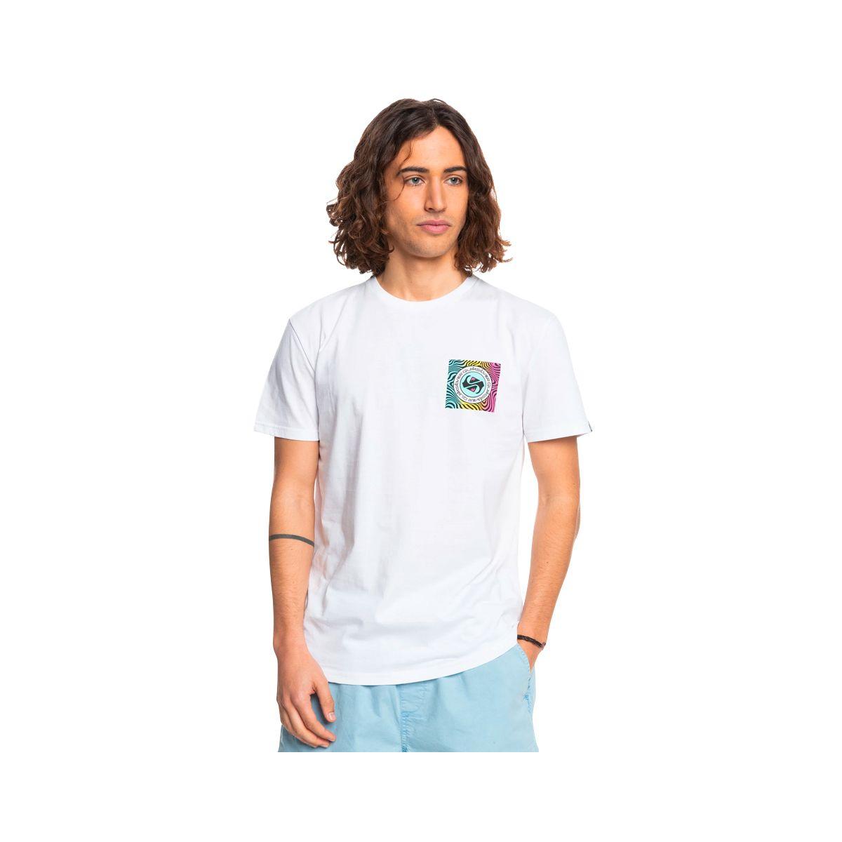 Polera Hombre  Quiksilver Shadow Groove Blanco-0
