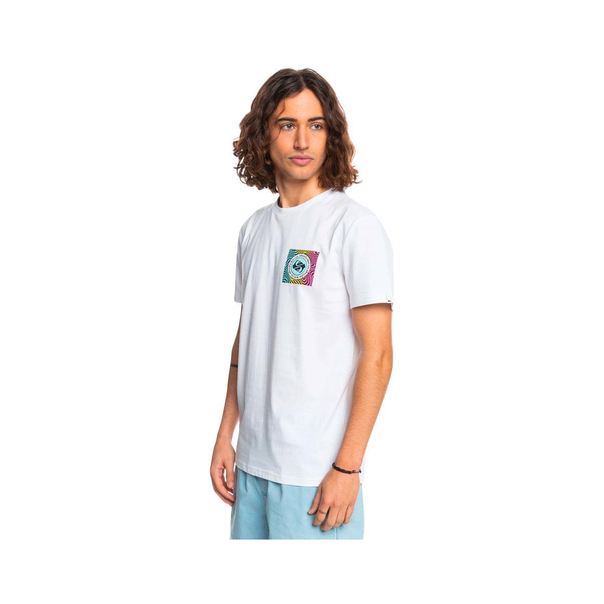 Polera Hombre  Quiksilver Shadow Groove Blanco-1