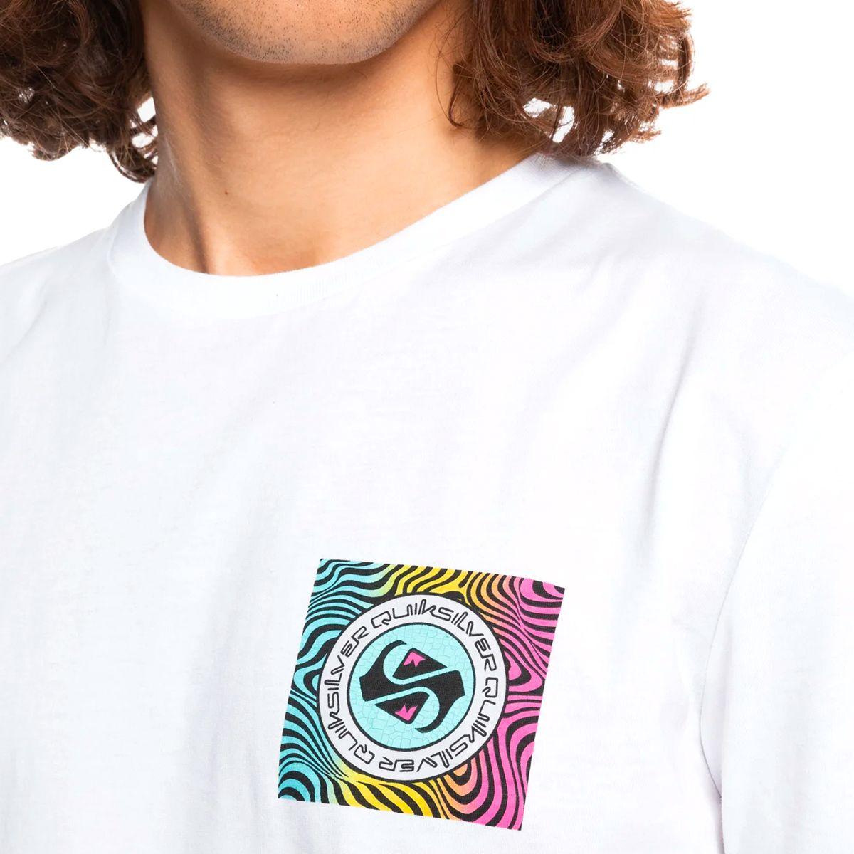 Polera Hombre  Quiksilver Shadow Groove Blanco-4