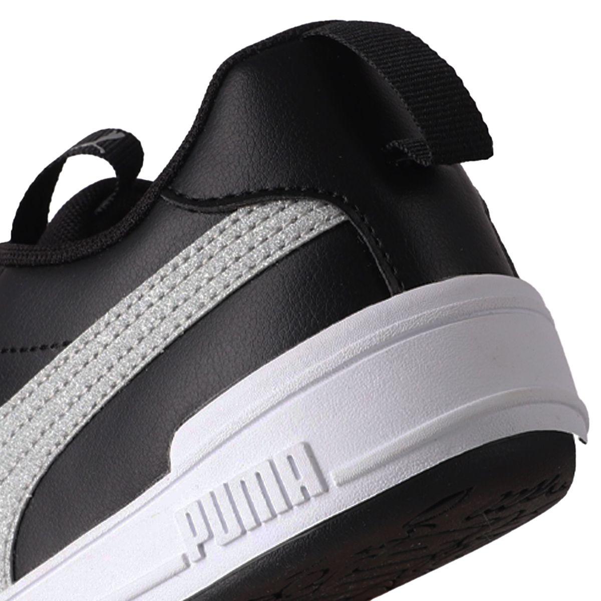 Zapatillas Niños Multiflex Glitz Formstrip Puma Negra/Blanca-5