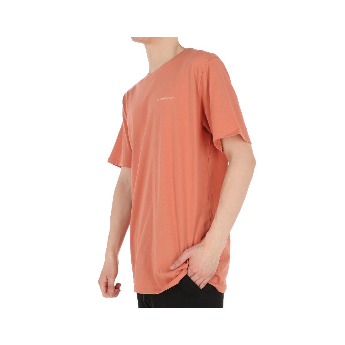 Polera Quiksilver Basic Logo II Hombre Coral-1