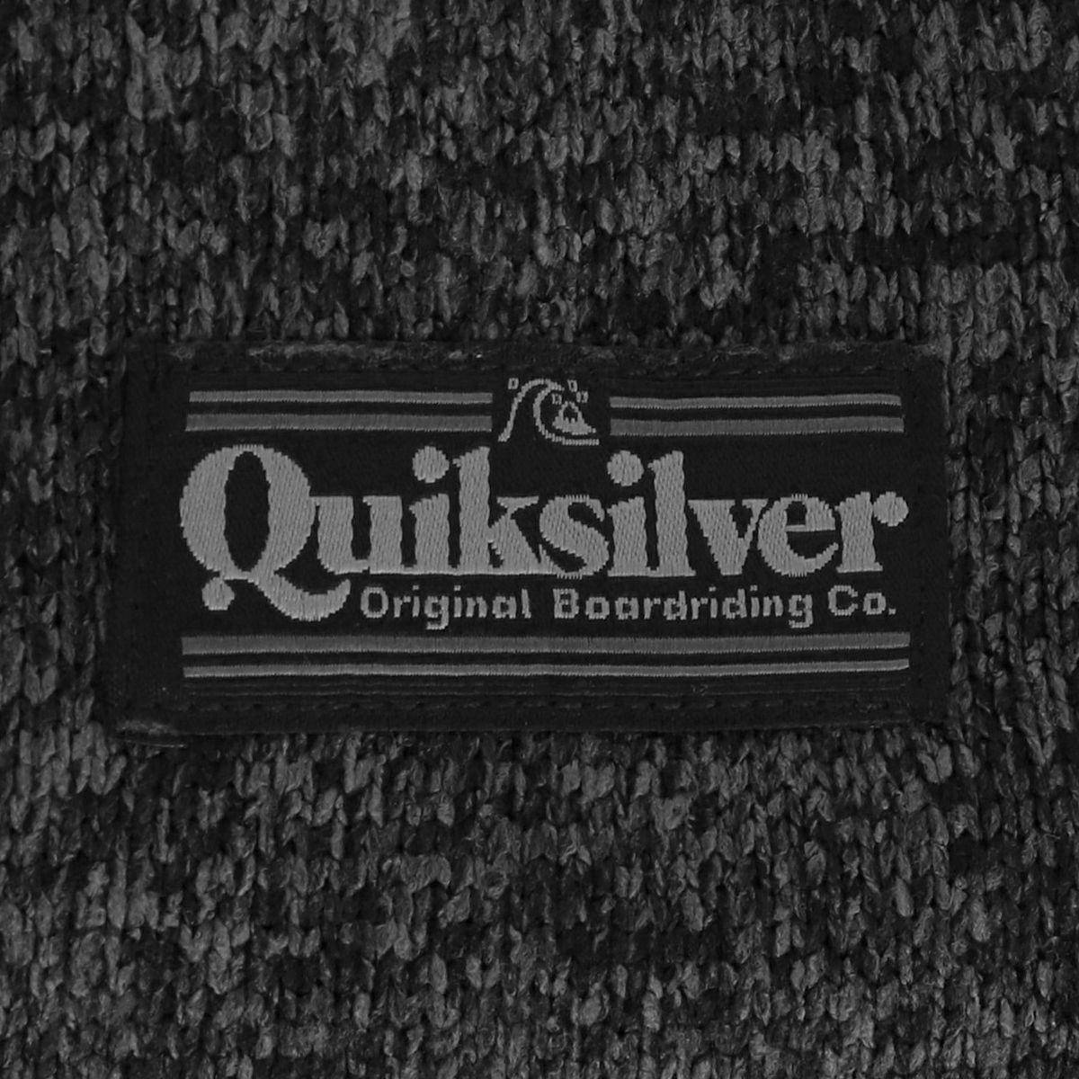 Polerón Quiksilver Keller Zip Up Niño Gris Oscuro-2