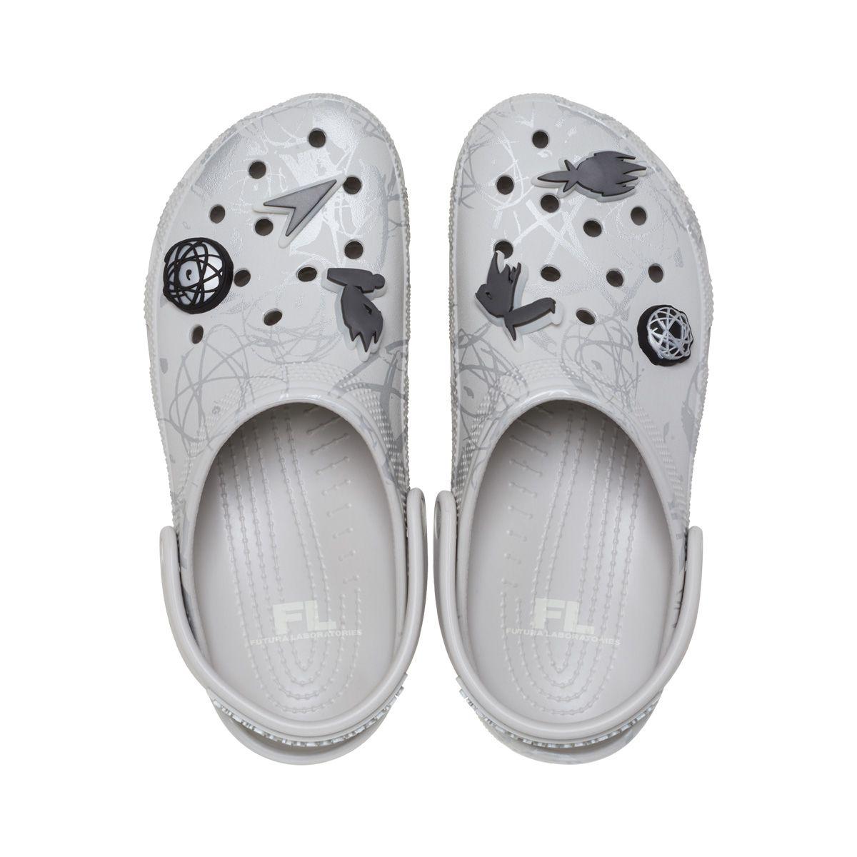 Zueco Crocs Classic x Futura Laboratories Unisex Pearl White-5