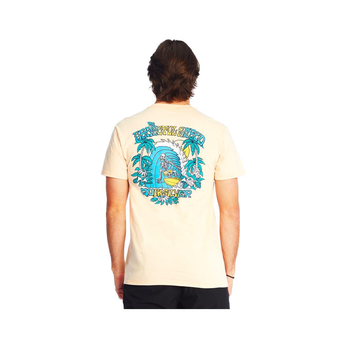 Polera Quiksilver Golden Hours Hombre Almond Cream-2