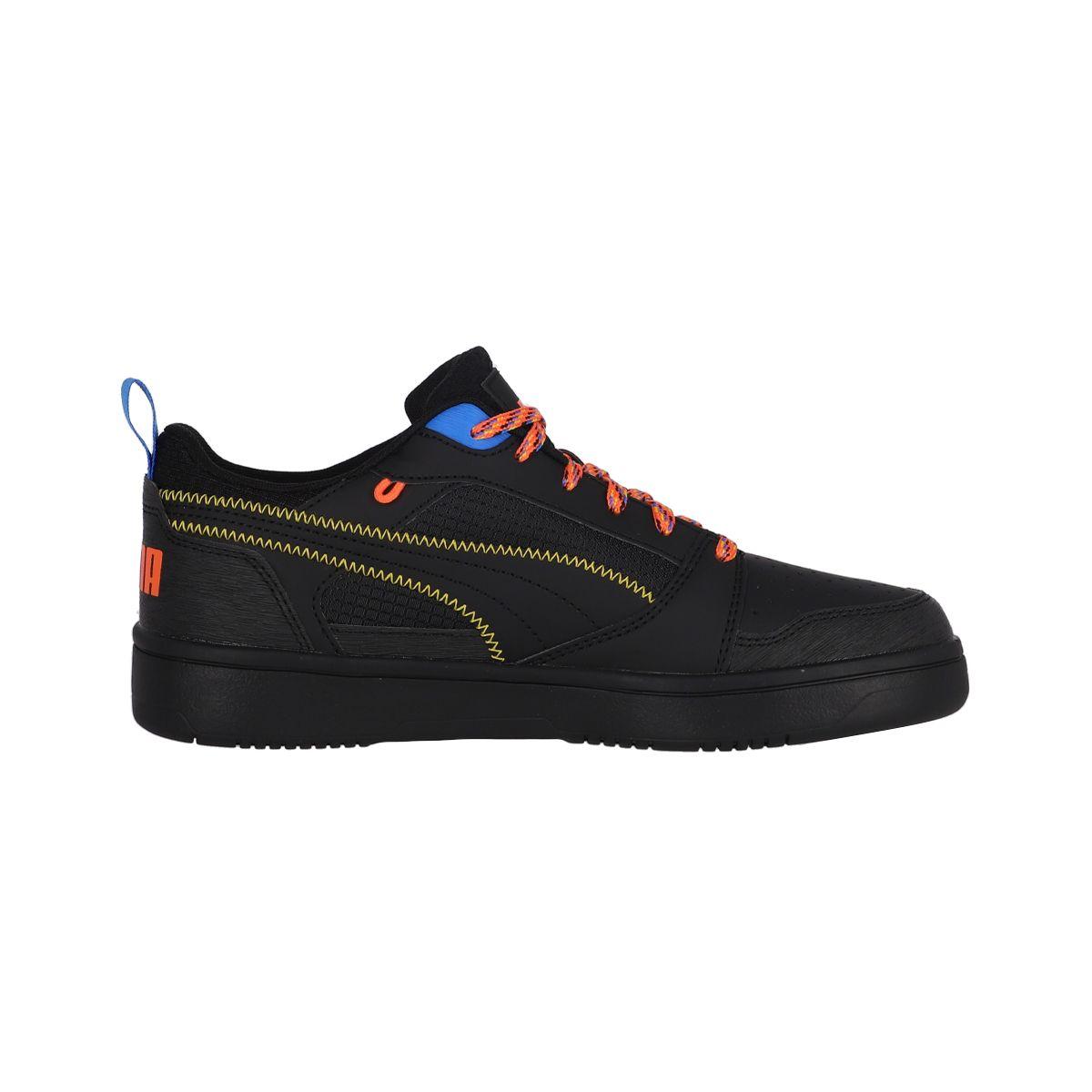Zapatilla Puma Rebound V6 Low Open Road Hombre Negro-1
