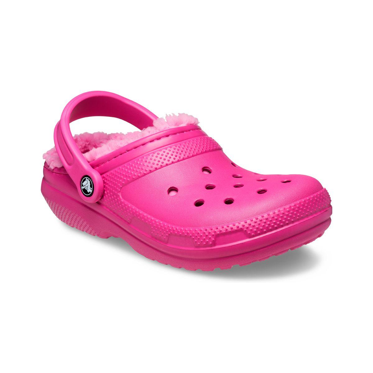 Zueco Crocs Classic Lined Unisex Fuchsia Fun-0