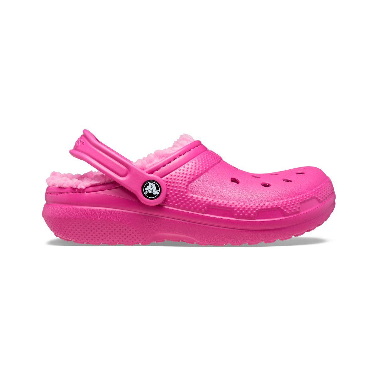Zueco Crocs Classic Lined Unisex Fuchsia Fun-1
