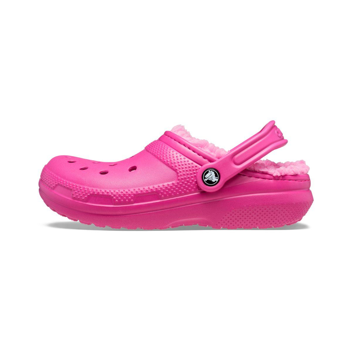 Zueco Crocs Classic Lined Unisex Fuchsia Fun-2