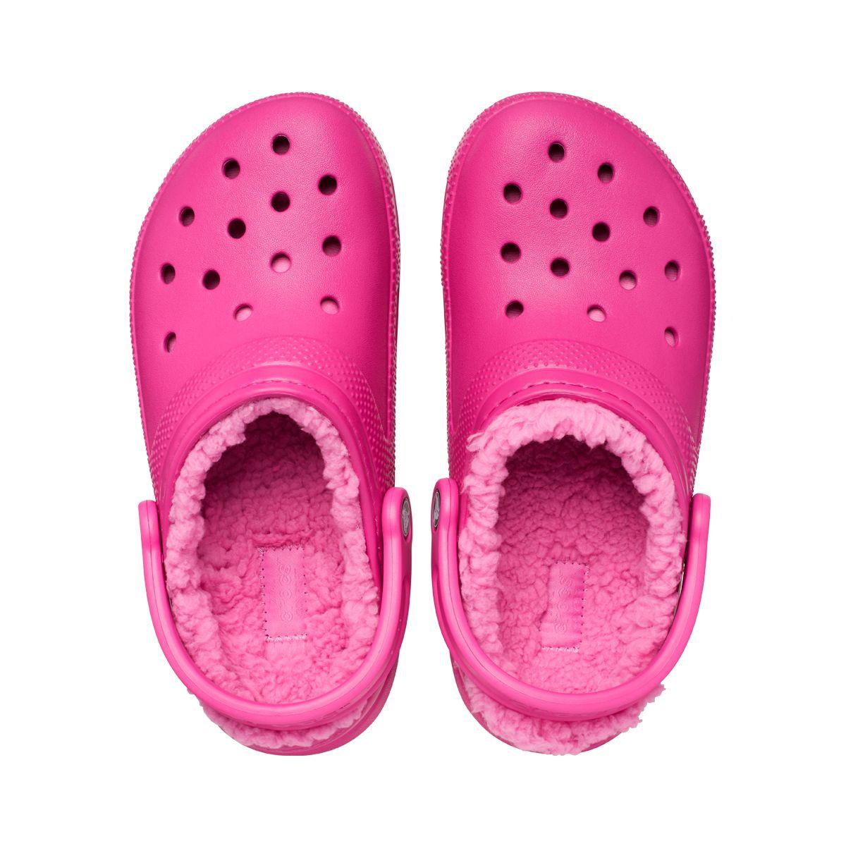Zueco Crocs Classic Lined Unisex Fuchsia Fun-5