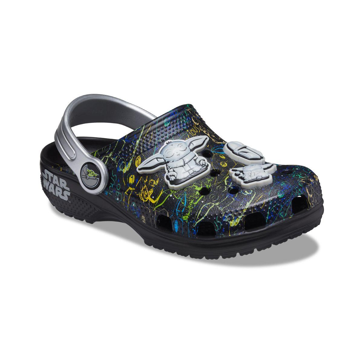 Zueco Crocs Classic Grogu Niño Black-0