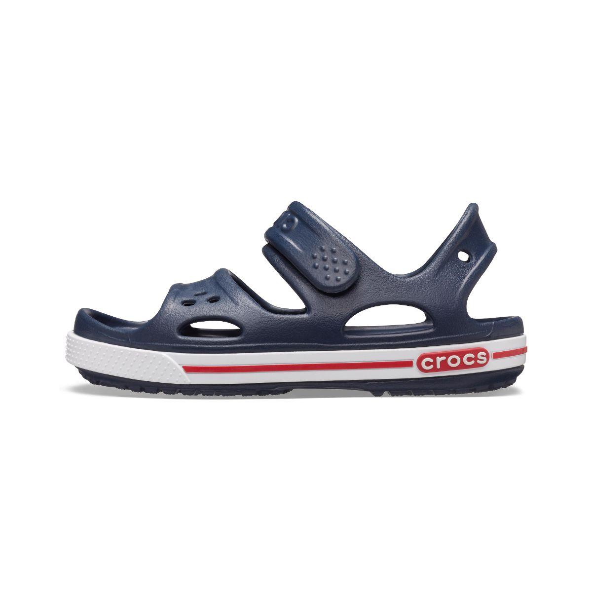Sandalia Crocs Crocband II PS Niño Navy/White-2