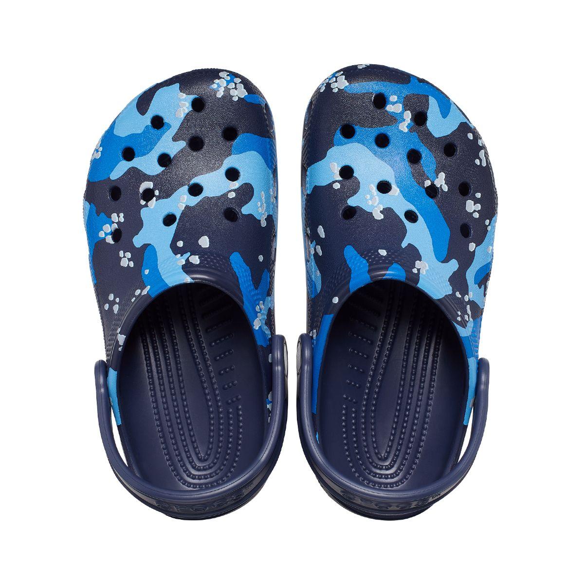 Zueco Crocs Classic Camo Niño Navy/Multicolor-5