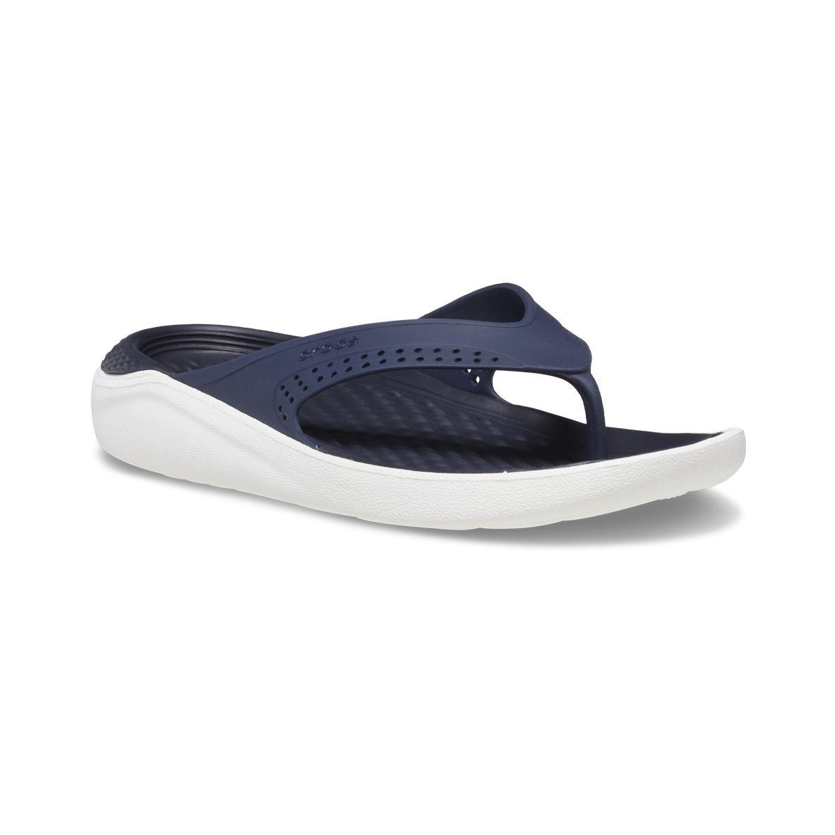 Sandalia Crocs LiteRide Flip Hombre Azul-0