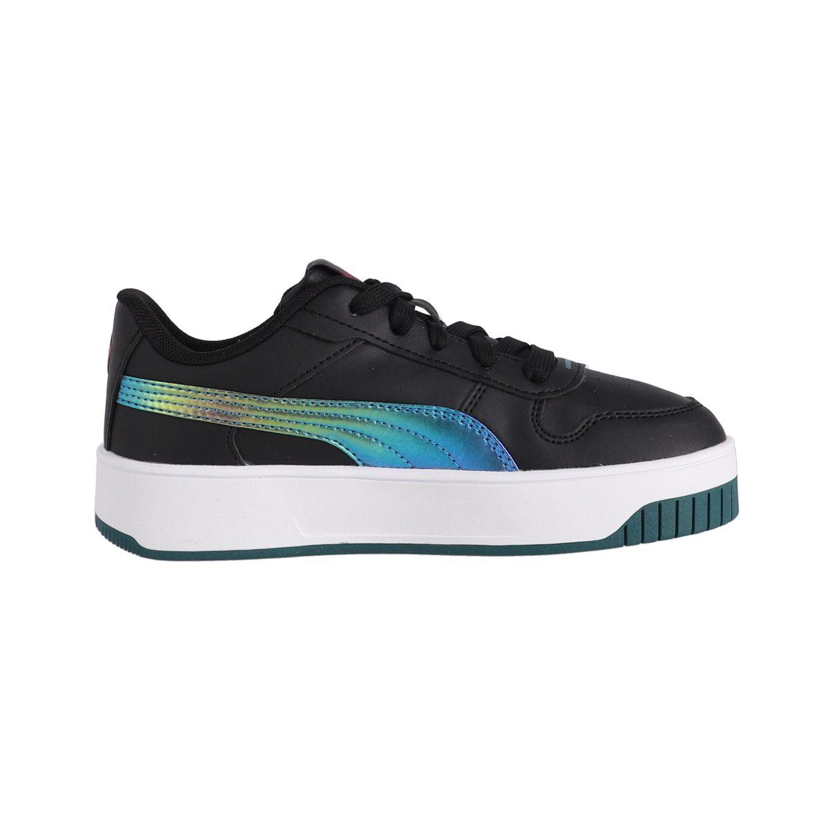 Zapatilla Puma Carina Street Bouncy Sky Niña Negras/Celestes-1