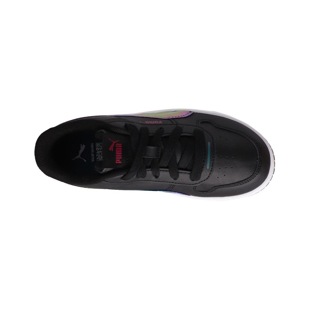 Zapatilla Puma Carina Street Bouncy Sky Niña Negras/Celestes-4