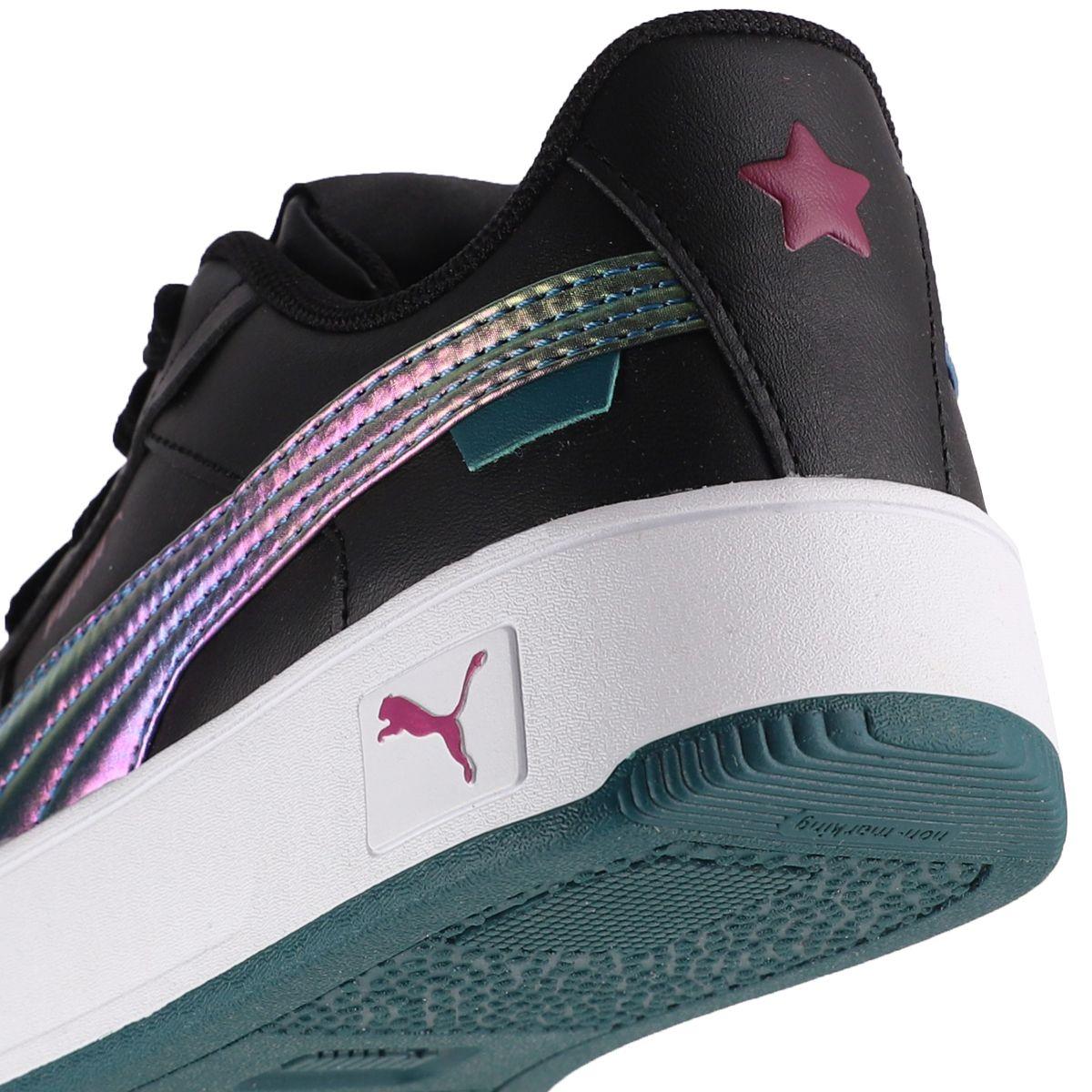 Zapatilla Puma Carina Street Bouncy Sky Niña Negras/Celestes-5
