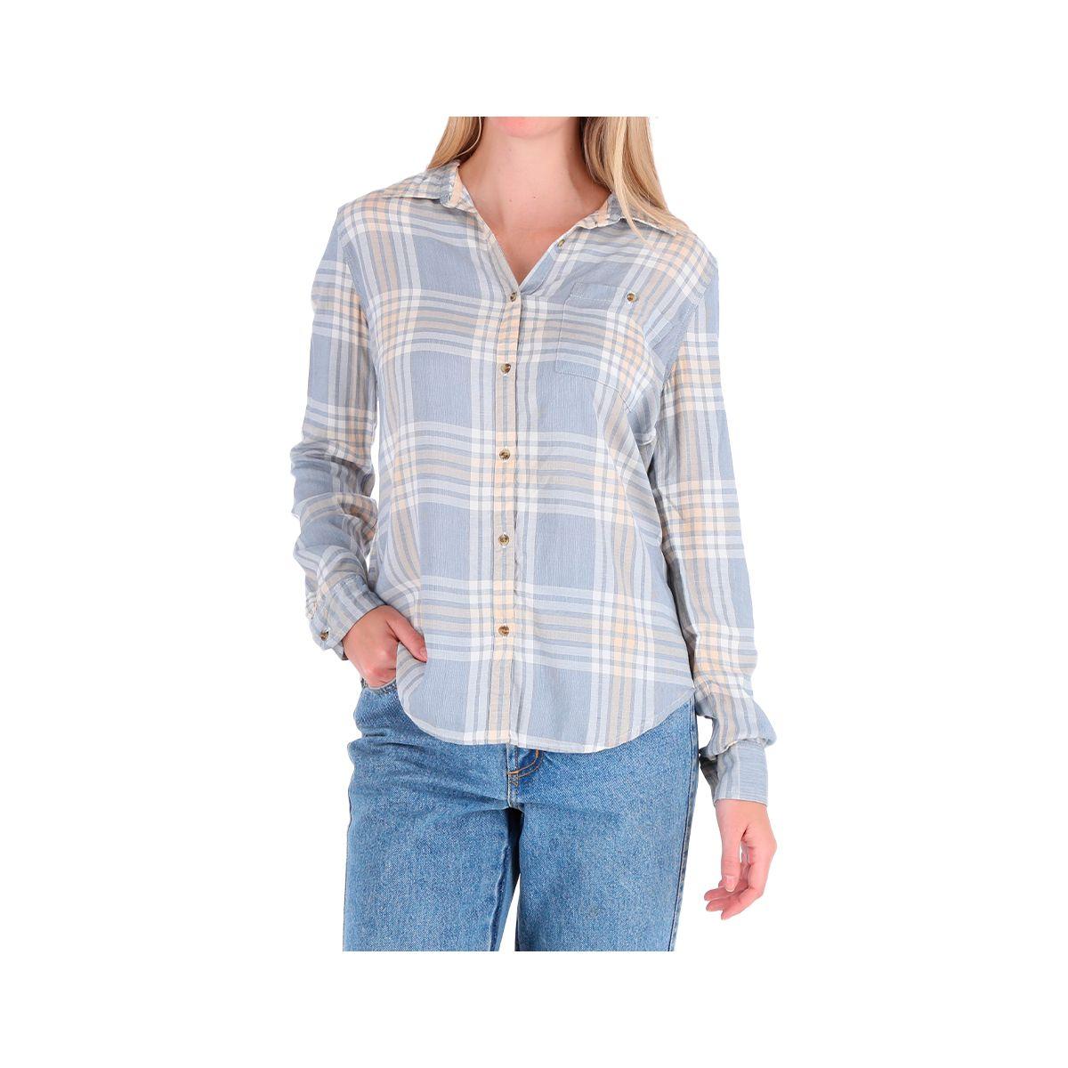 Camisa Mujer Roxy Capital Dream Blue Mirage Fields-0