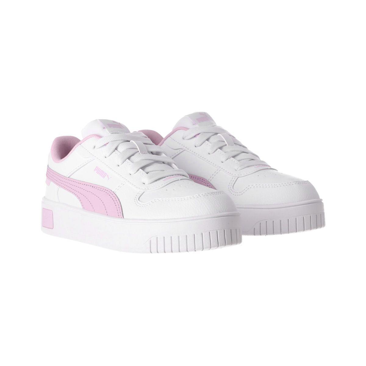 Zapatilla Puma Carina Street Niñas Blancas/Rosadas-2