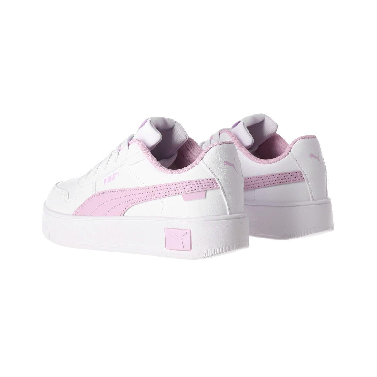 Zapatilla Puma Carina Street Niñas Blancas/Rosadas-3