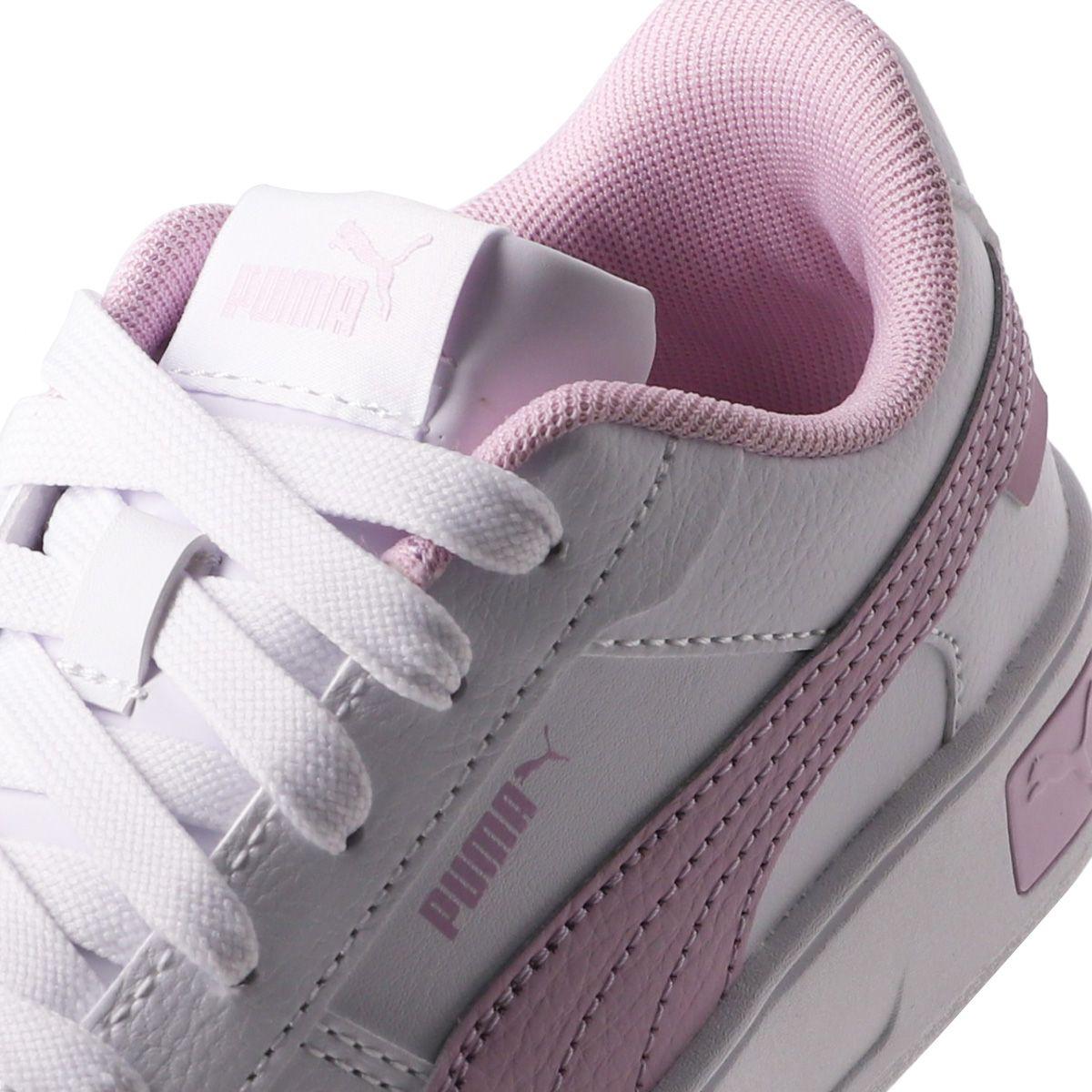 Zapatilla Puma Carina Street Niñas Blancas/Rosadas-5